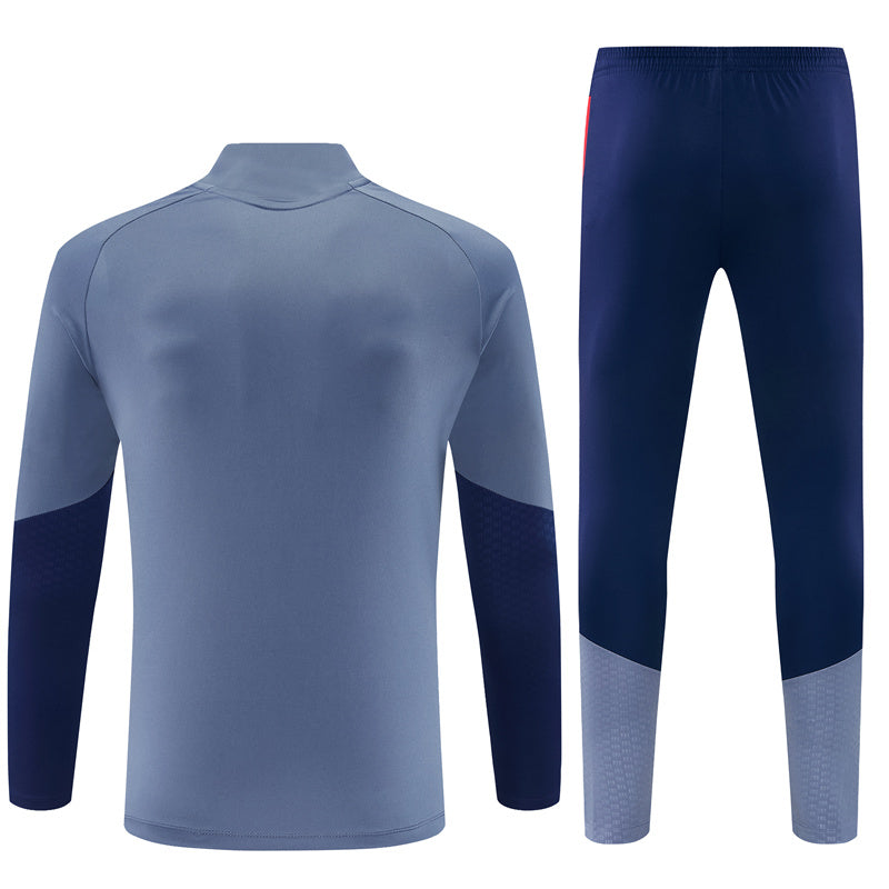 Bayern Munich 2026/27 Grey Half-Zip Tracksuit Set