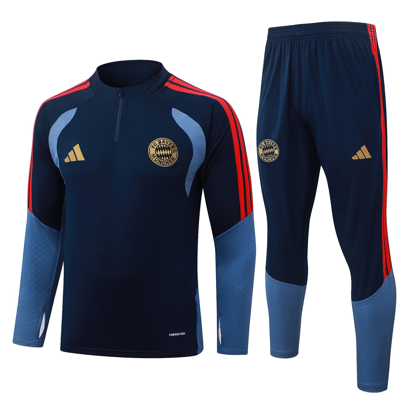 Bayern Munich 2026/27 Navy Half-Zip Tracksuit Set