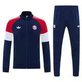 Bayern Munich 2026/27 Navy & Red Full-Zip Tracksuit Set