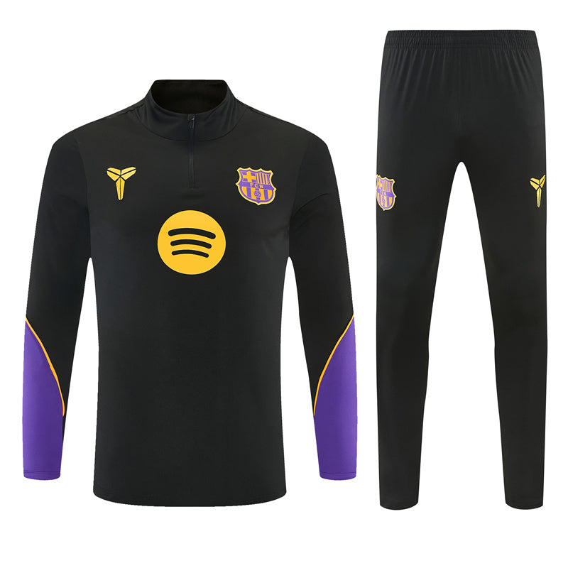 Barcelona 2026/27 Black Half-Zip Tracksuit Set