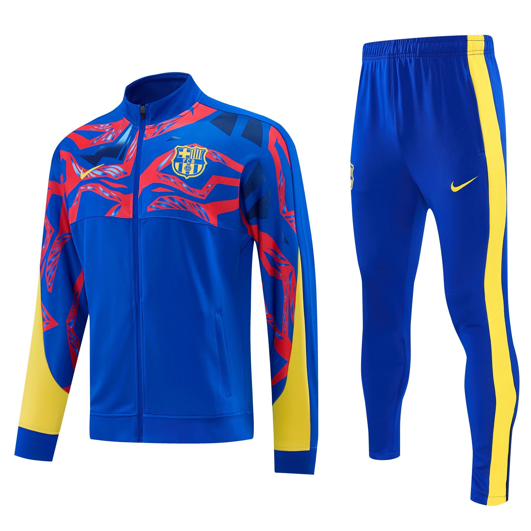 Barcelona 2026/27 Blue & Yellow Full-Zip Tracksuit Set