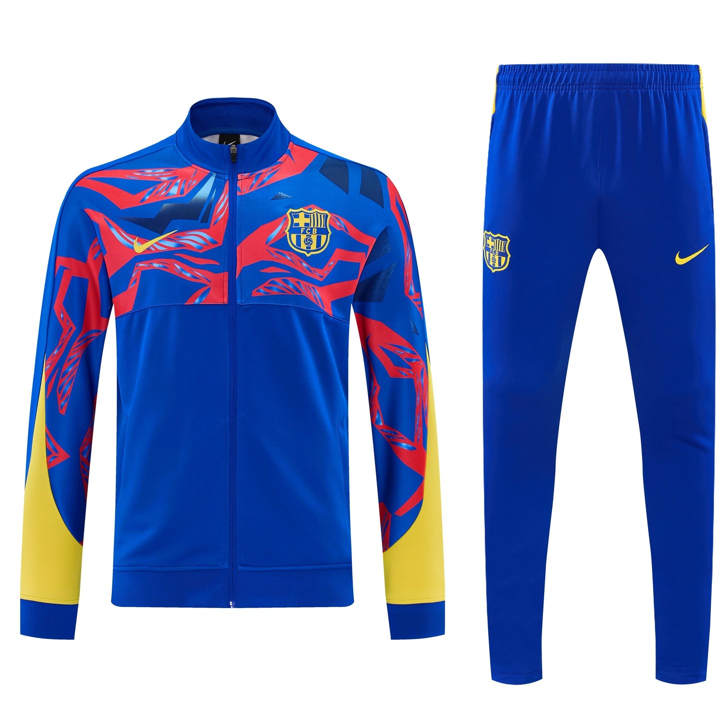 Barcelona 2026/27 Blue & Yellow Full-Zip Tracksuit Set