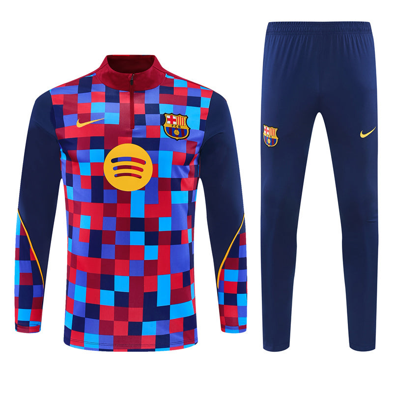 Barcelona 2026/27 Colour Pixel Half-Zip Tracksuit Set
