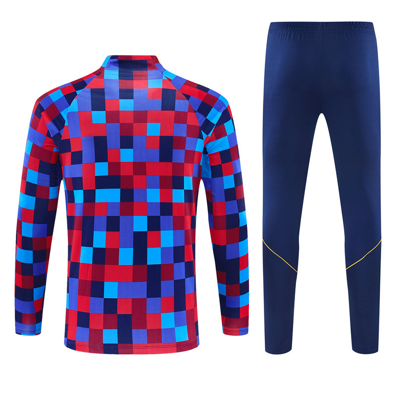 Barcelona 2026/27 Colour Pixel Half-Zip Tracksuit Set