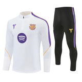 Barcelona 2026/27 White Mamba Half-Zip Tracksuit Set