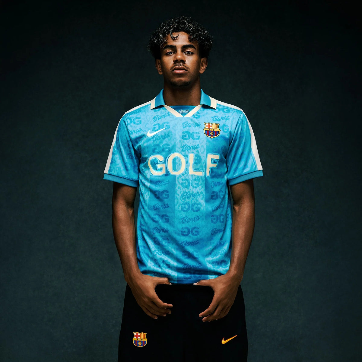 Barcelona x Golf 2026/27 Blue Retro Style Polo Jersey