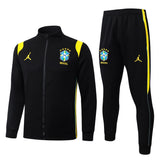 Brazil 2026/27 Black Full-Zip Tracksuit Set