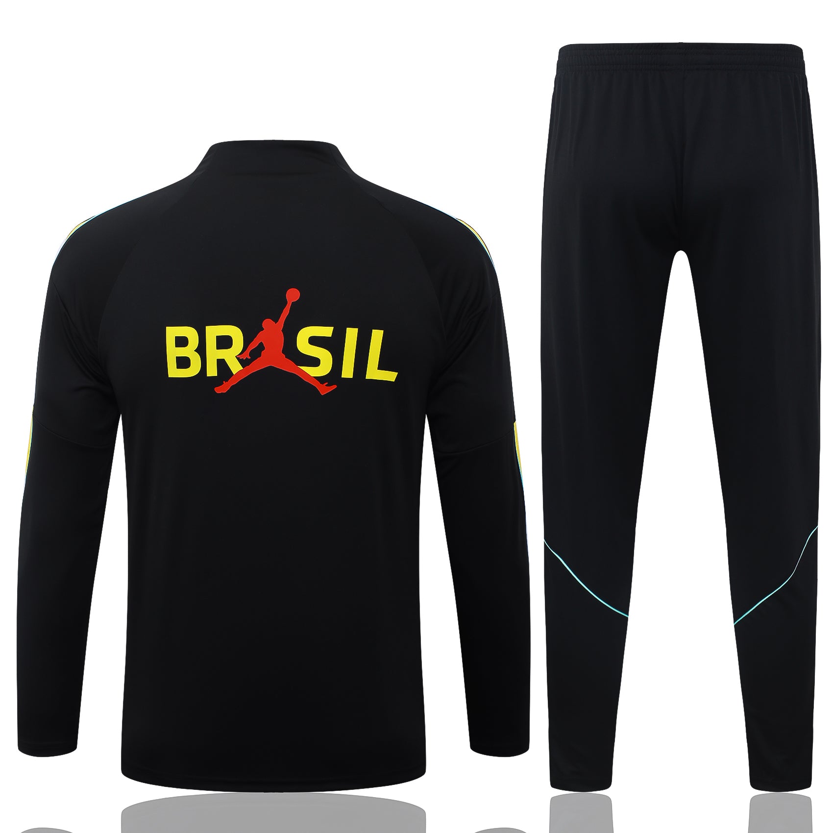 Brazil 2026/27 Black Half-Zip Tracksuit Set