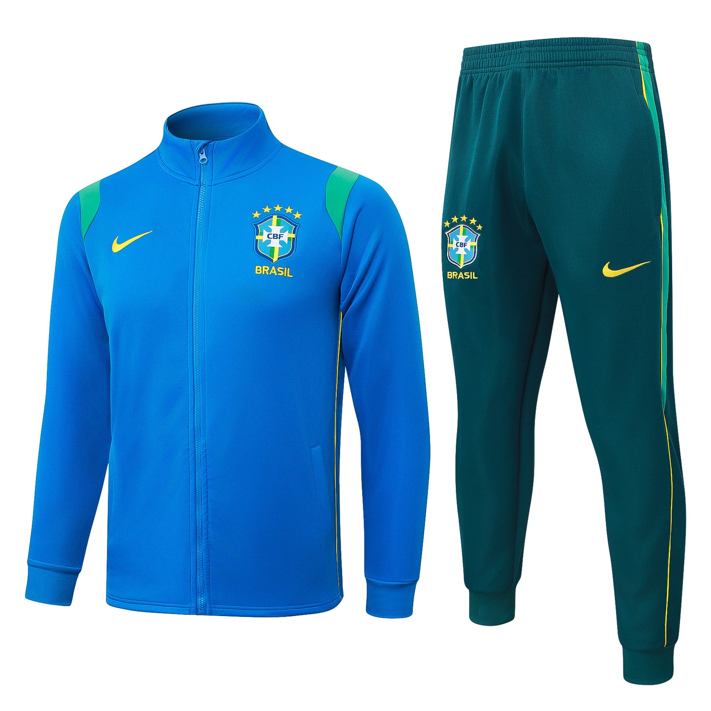 Brazil 2026/27 Blue Full-Zip Tracksuit Set