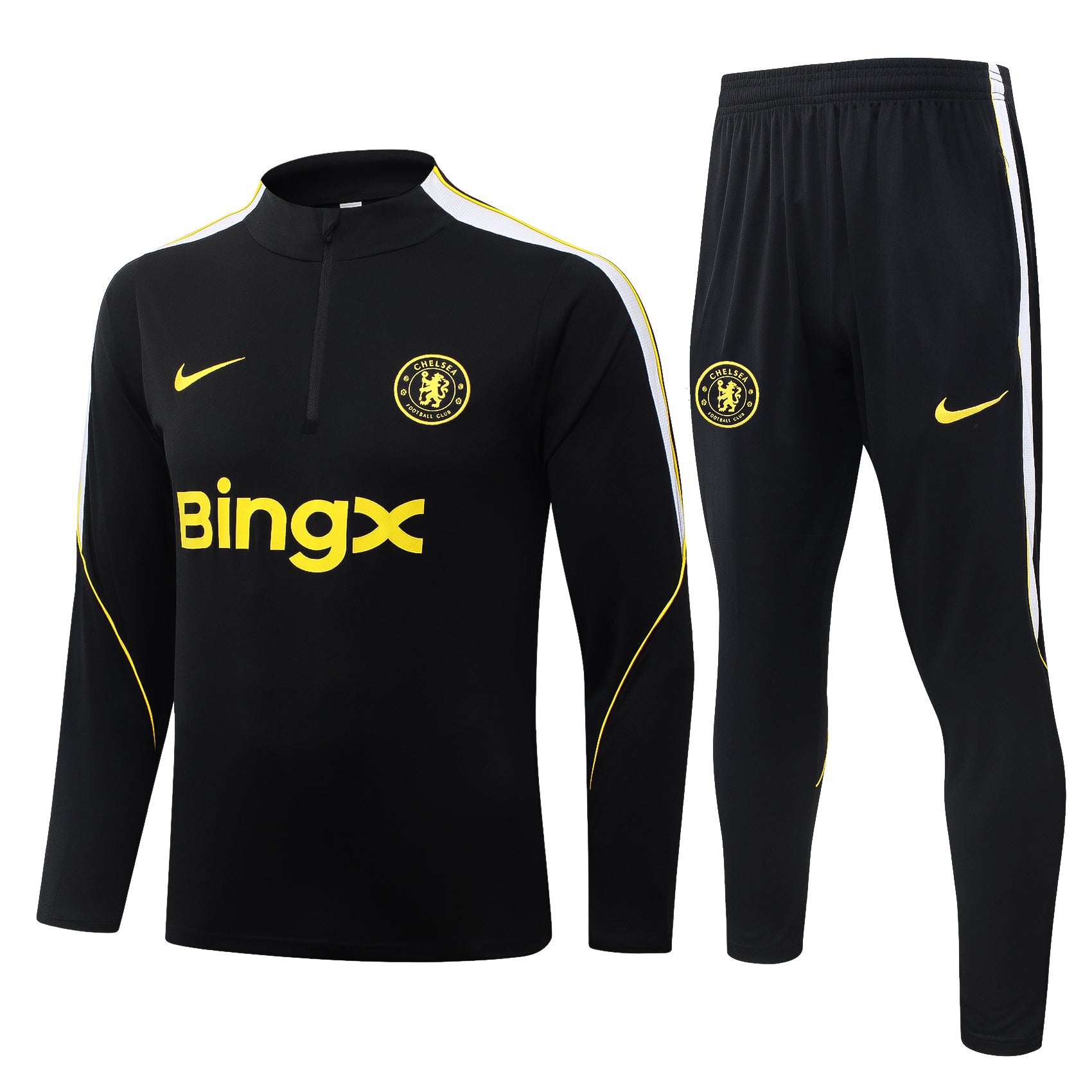 Chelsea 2026/27 Black Half-Zip Tracksuit Set