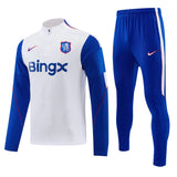 Chelsea 2026/27 Blue & White Half-Zip Tracksuit Set