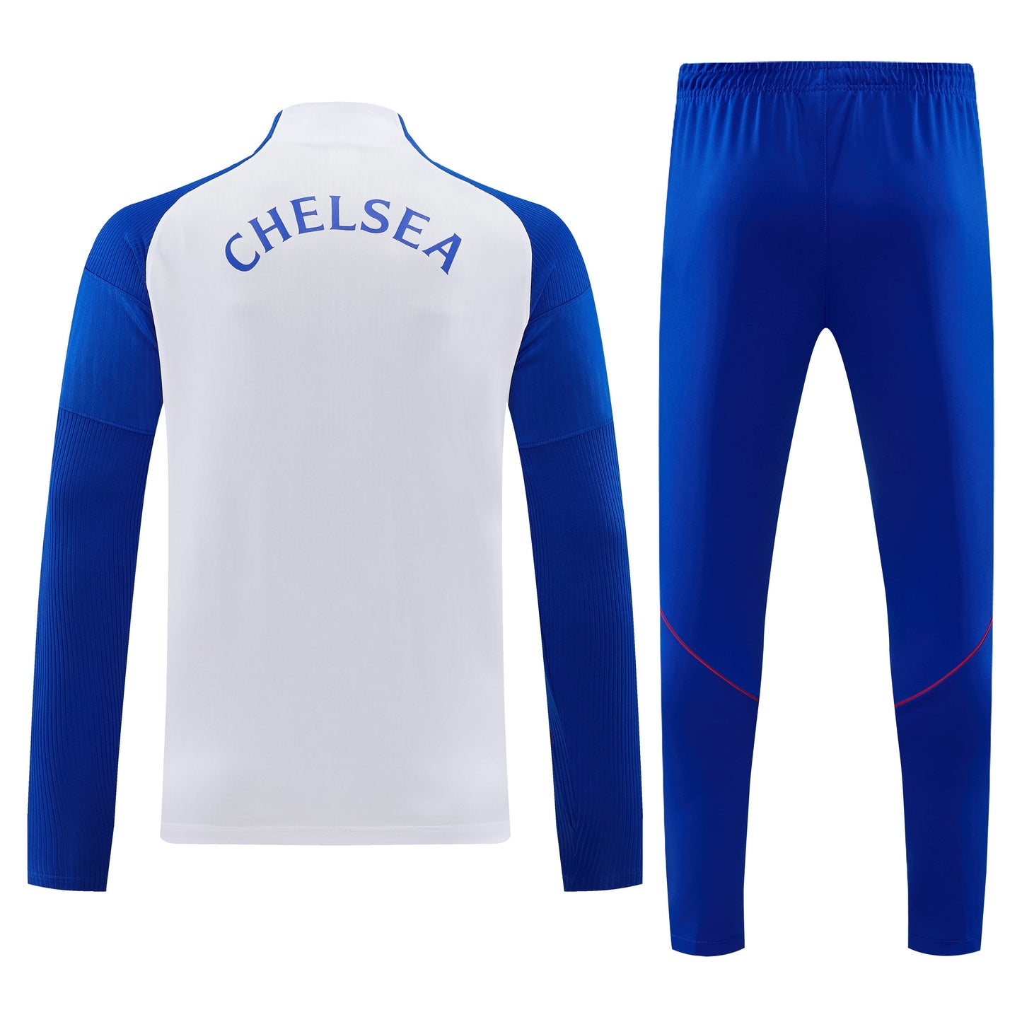 Chelsea 2026/27 Blue & White Half-Zip Tracksuit Set