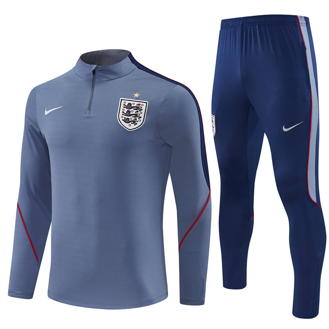 England 2026/27 Grey Half-Zip Tracksuit Set