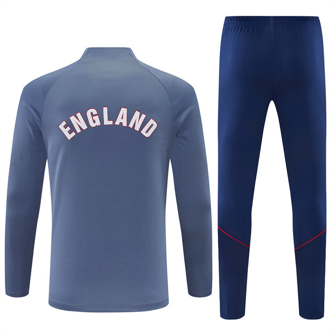 England 2026/27 Grey Half-Zip Tracksuit Set