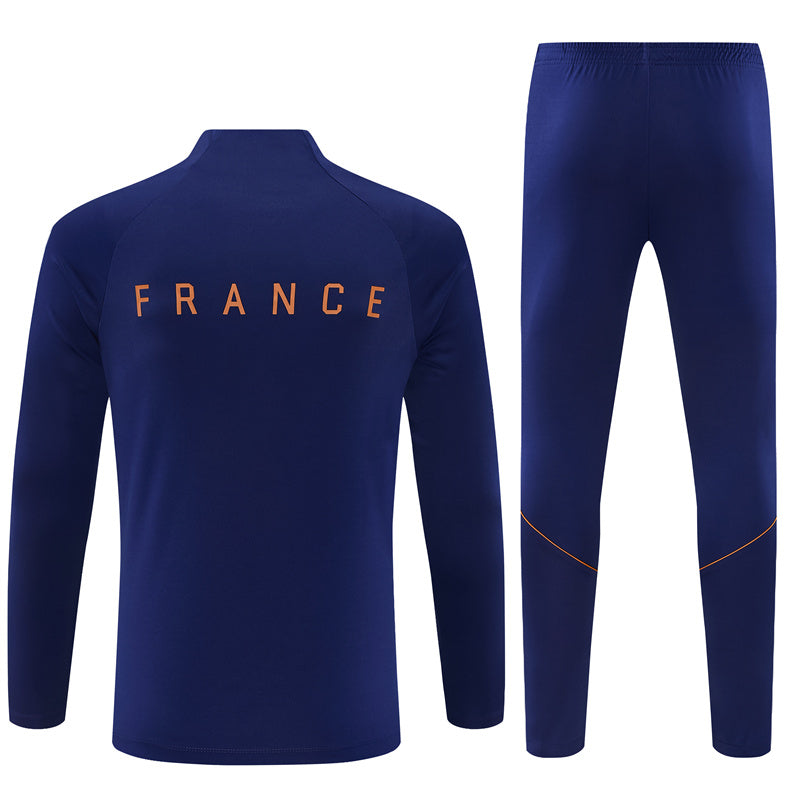 France 2026/27 Navy Half-Zip Tracksuit Set