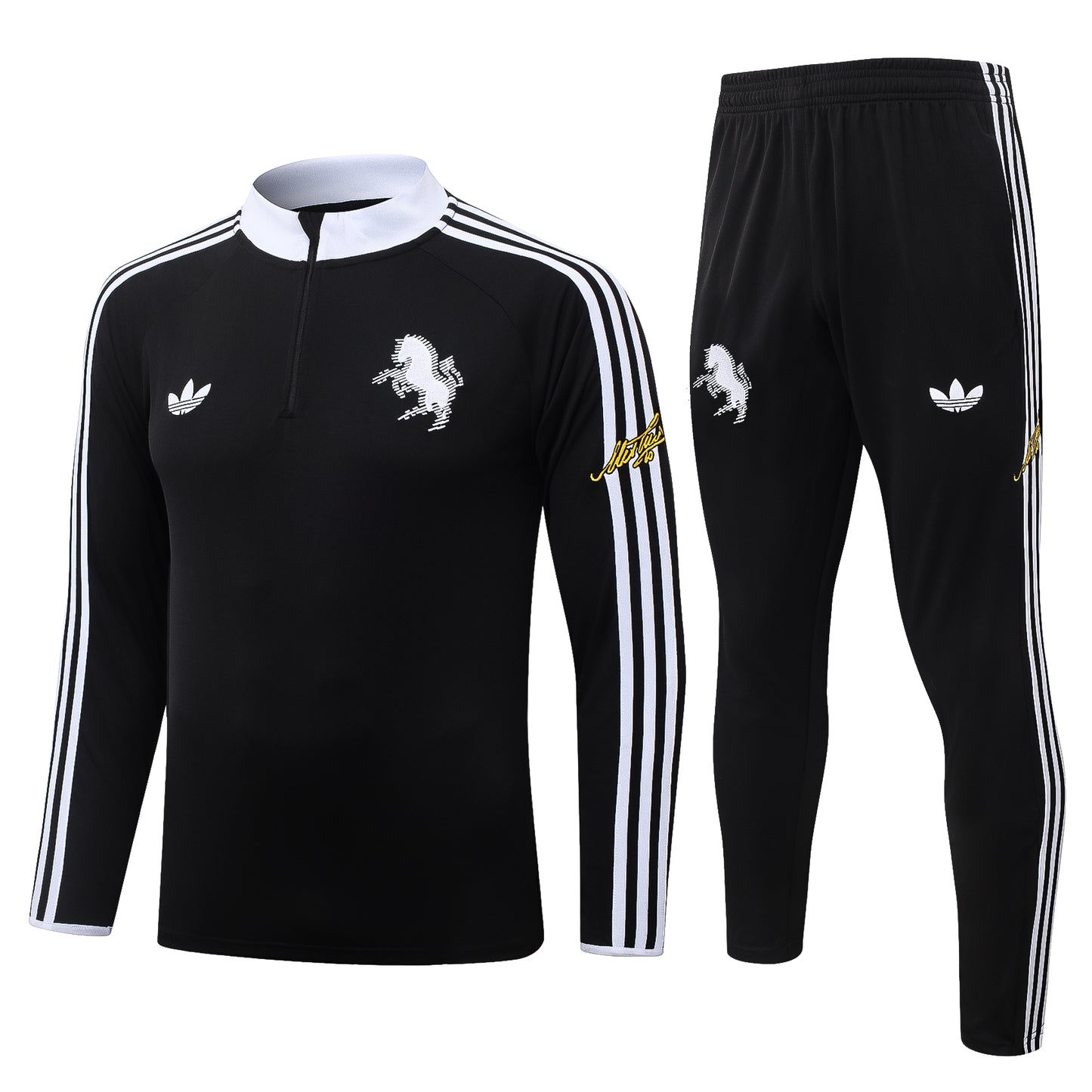 Juventus 2026/27 Del Piero Black Half-Zip Tracksuit set