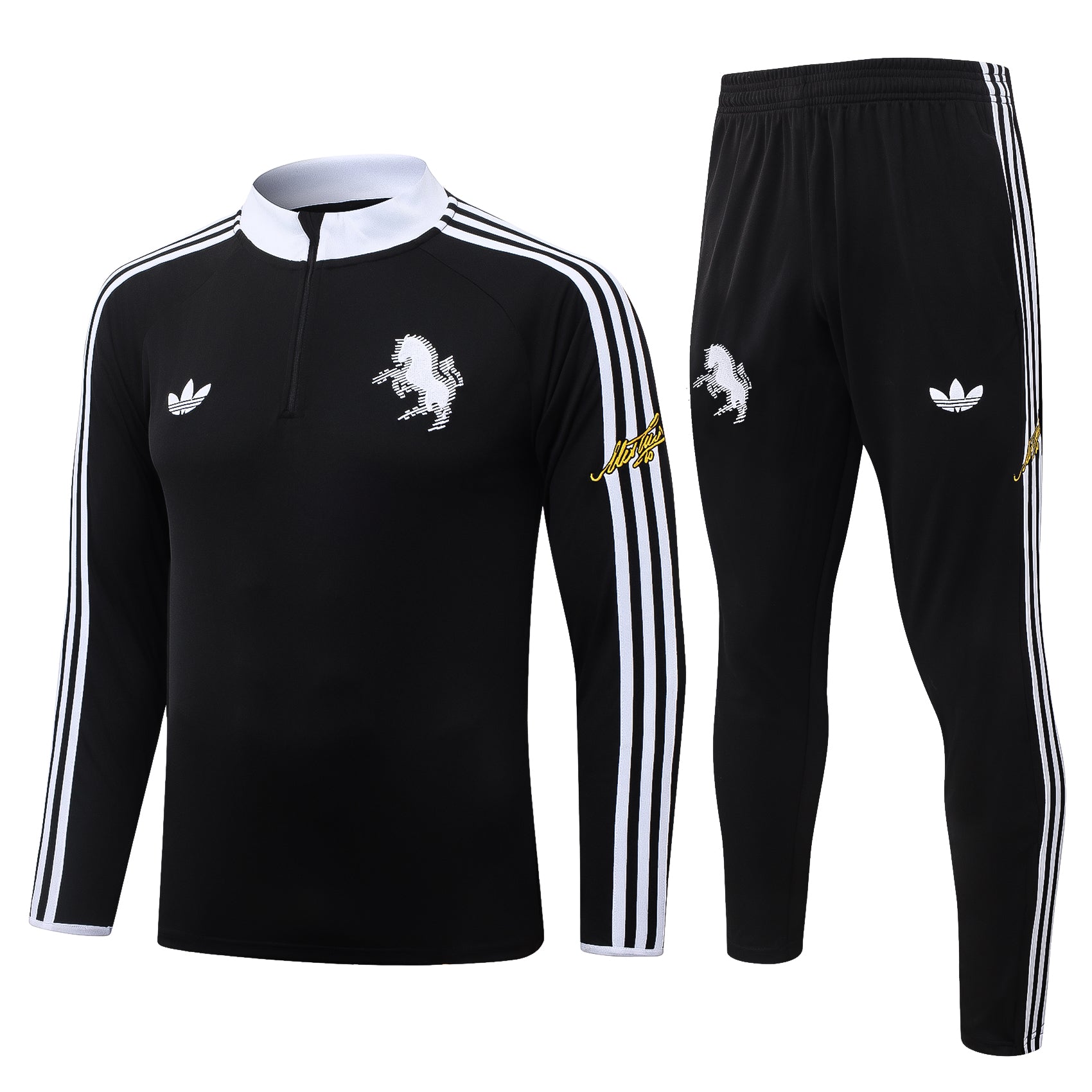 Juventus 2026/27 Del Piero Black Half-Zip Tracksuit set