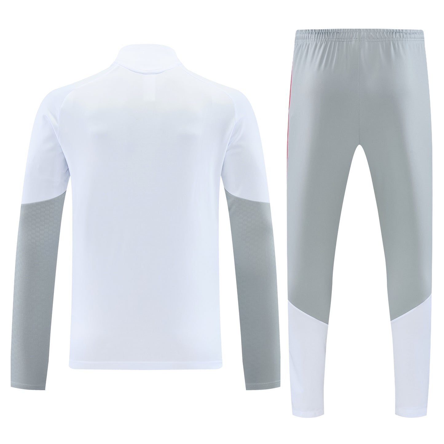 Liverpool 2026/27 White & Grey Half-Zip Tracksuit Set