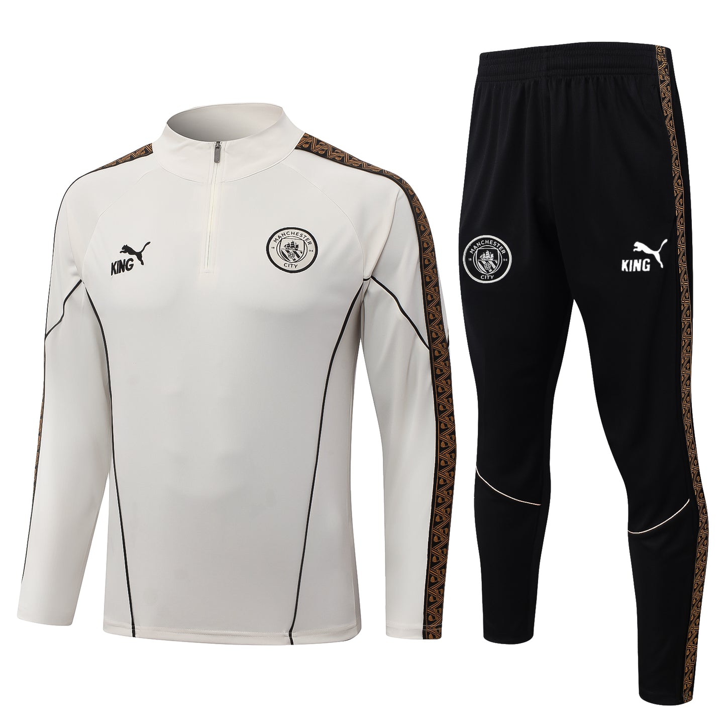 Manchester City 2026/27 Cream Half-Zip Tracksuit Set