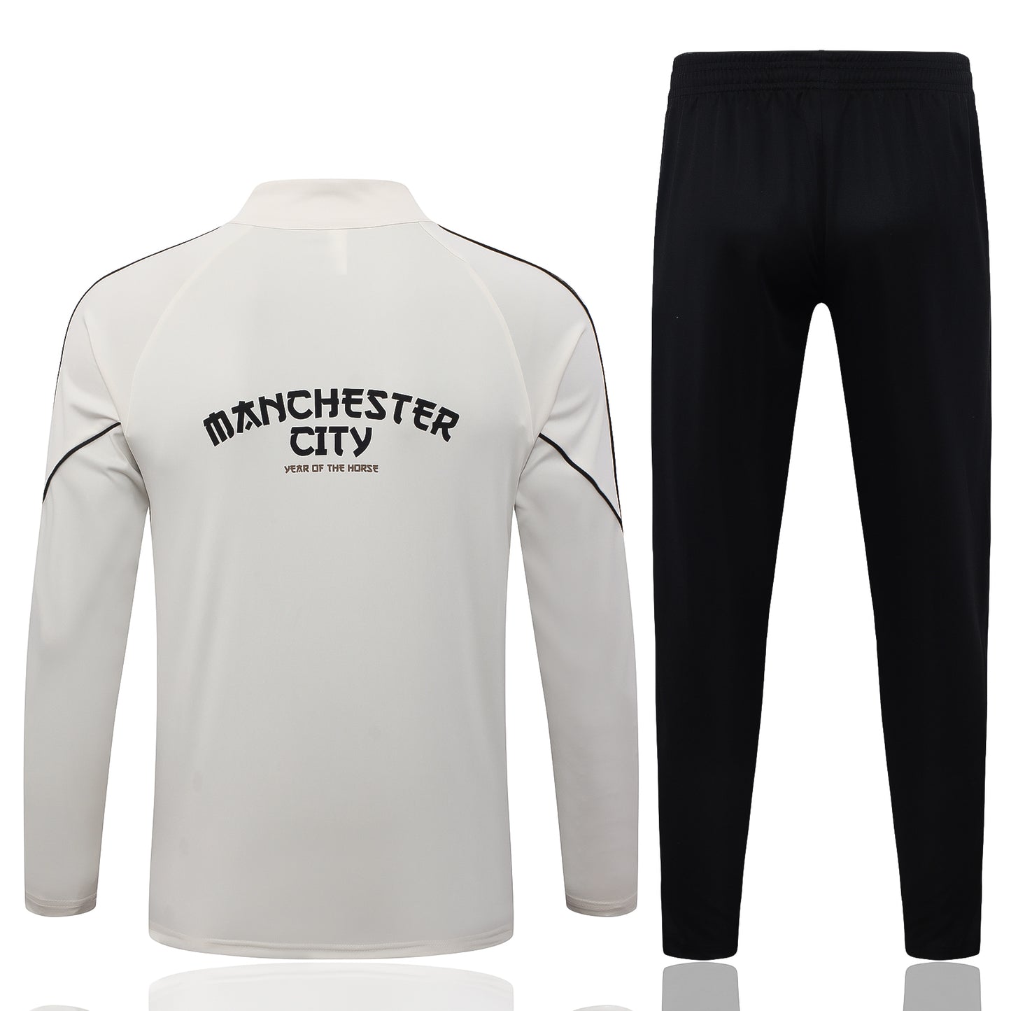 Manchester City 2026/27 Cream Half-Zip Tracksuit Set