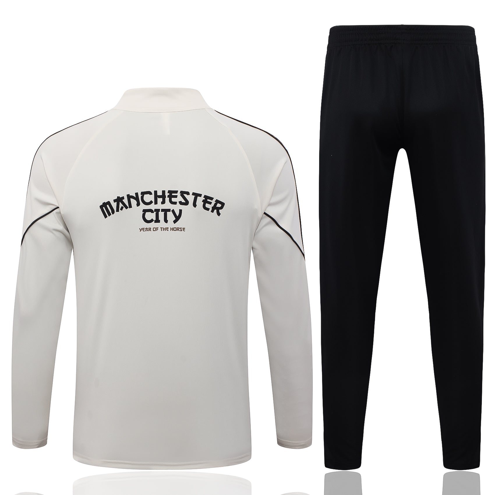 Manchester City 2026/27 Cream Half-Zip Tracksuit Set
