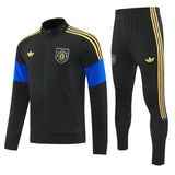 Manchester United 2026/27 Black & Blue Full-Zip Tracksuit Set