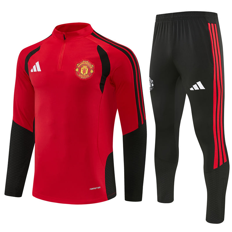 Manchester United 2026/27 Red Half-Zip Tracksuit Set