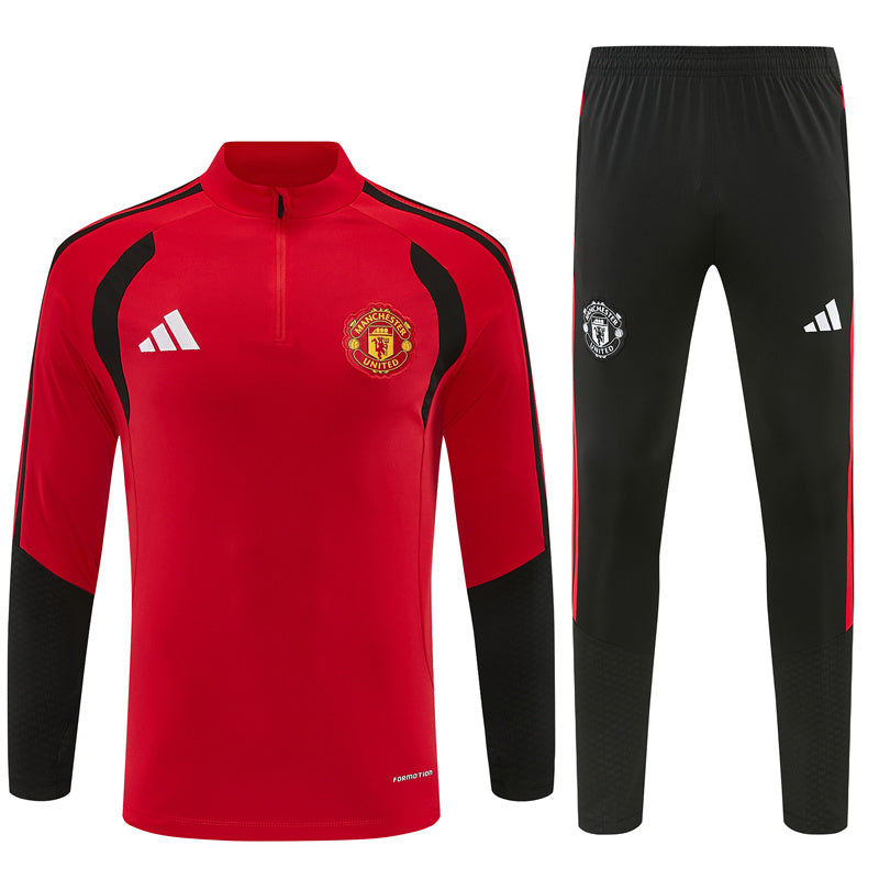 Manchester United 2026/27 Red Half-Zip Tracksuit Set