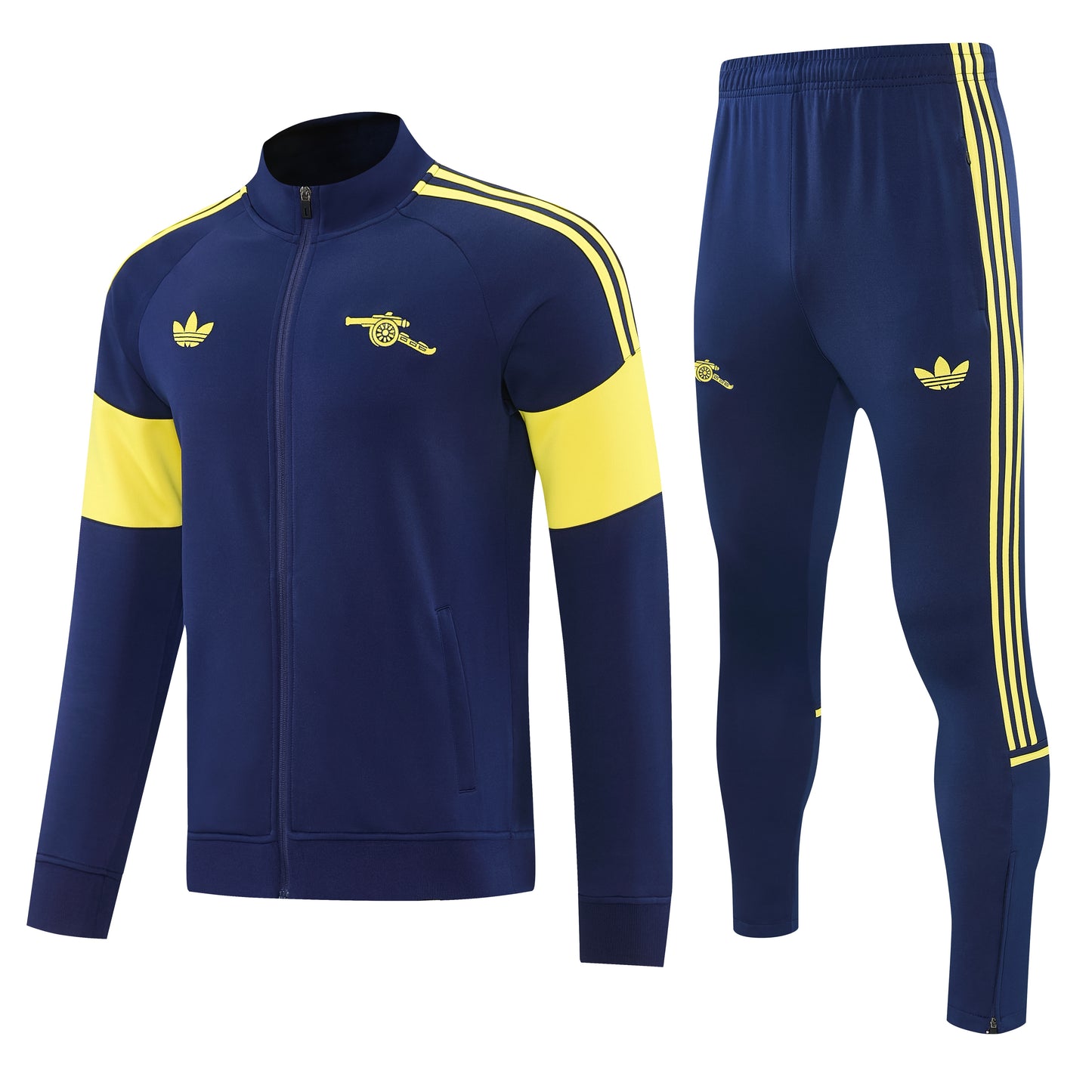 Arsenal 2026/27 Navy & Yellow Full-Zip Tracksuit Set