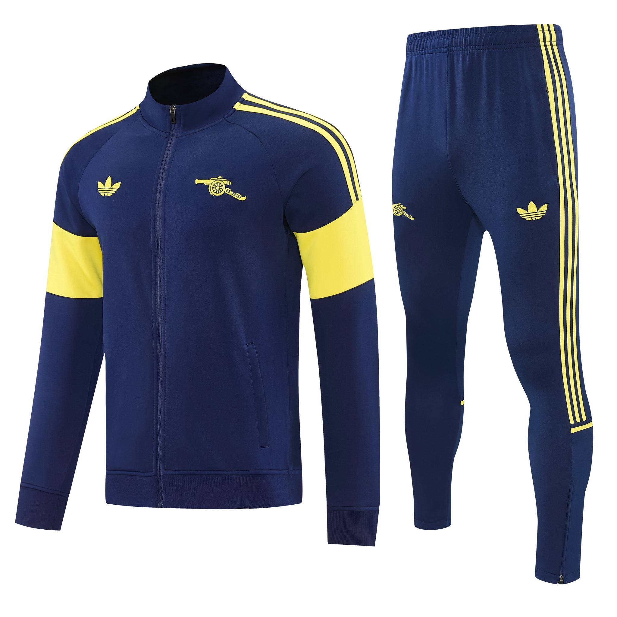 Arsenal 2026/27 Navy & Yellow Full-Zip Tracksuit Set