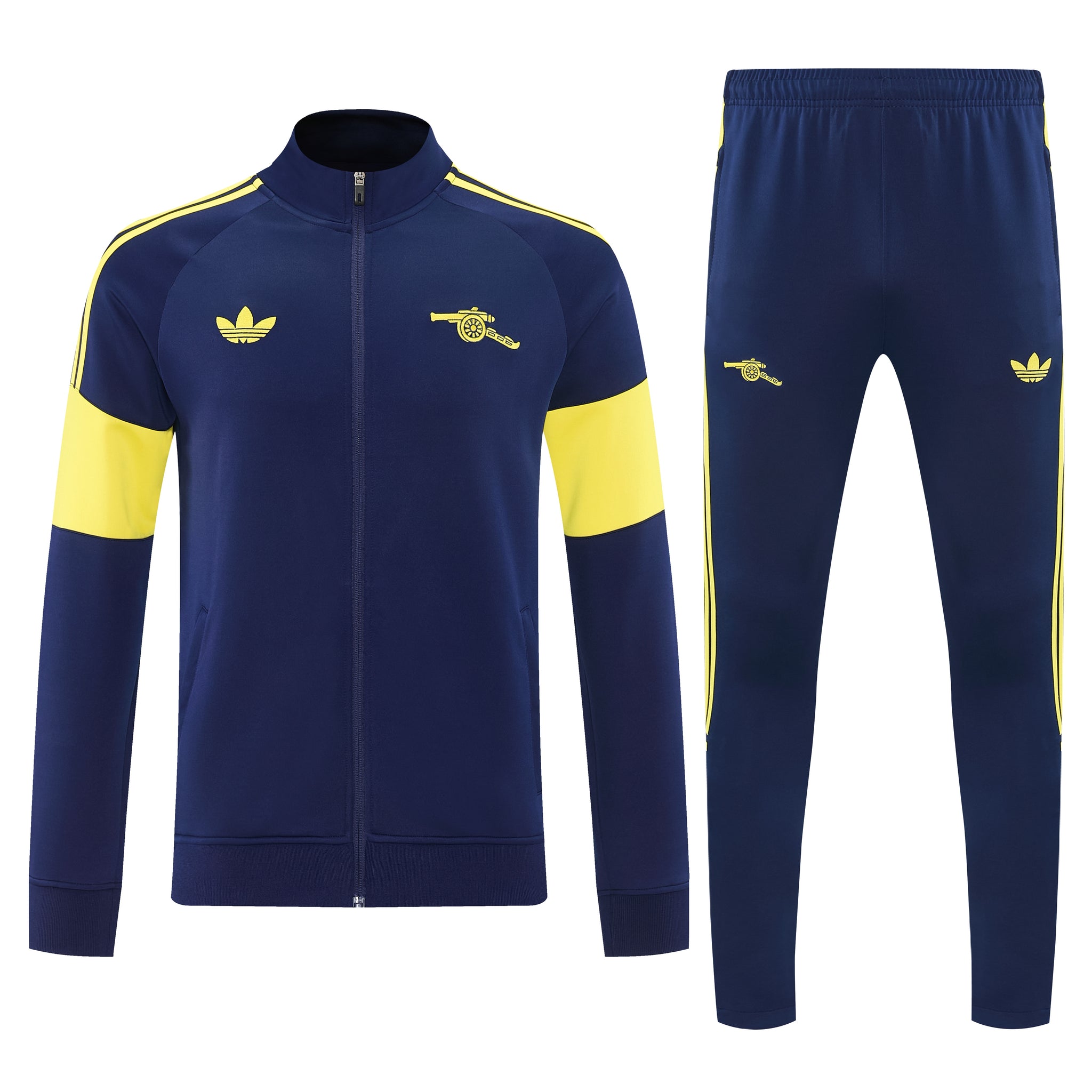 Arsenal 2026/27 Navy & Yellow Full-Zip Tracksuit Set