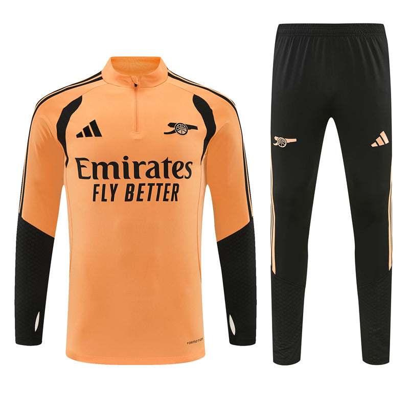 Arsenal 2026/27 Orange Full-Zip Tracksuit Set