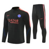 Paris 2026/27 Black Half-Zip Tracksuit Set