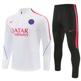 Paris 2026/27 White Half-Zip Tracksuit Set
