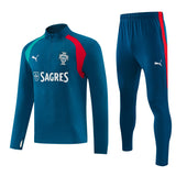 Portugal 2026/27 Blue Half-Zip Tracksuit Set
