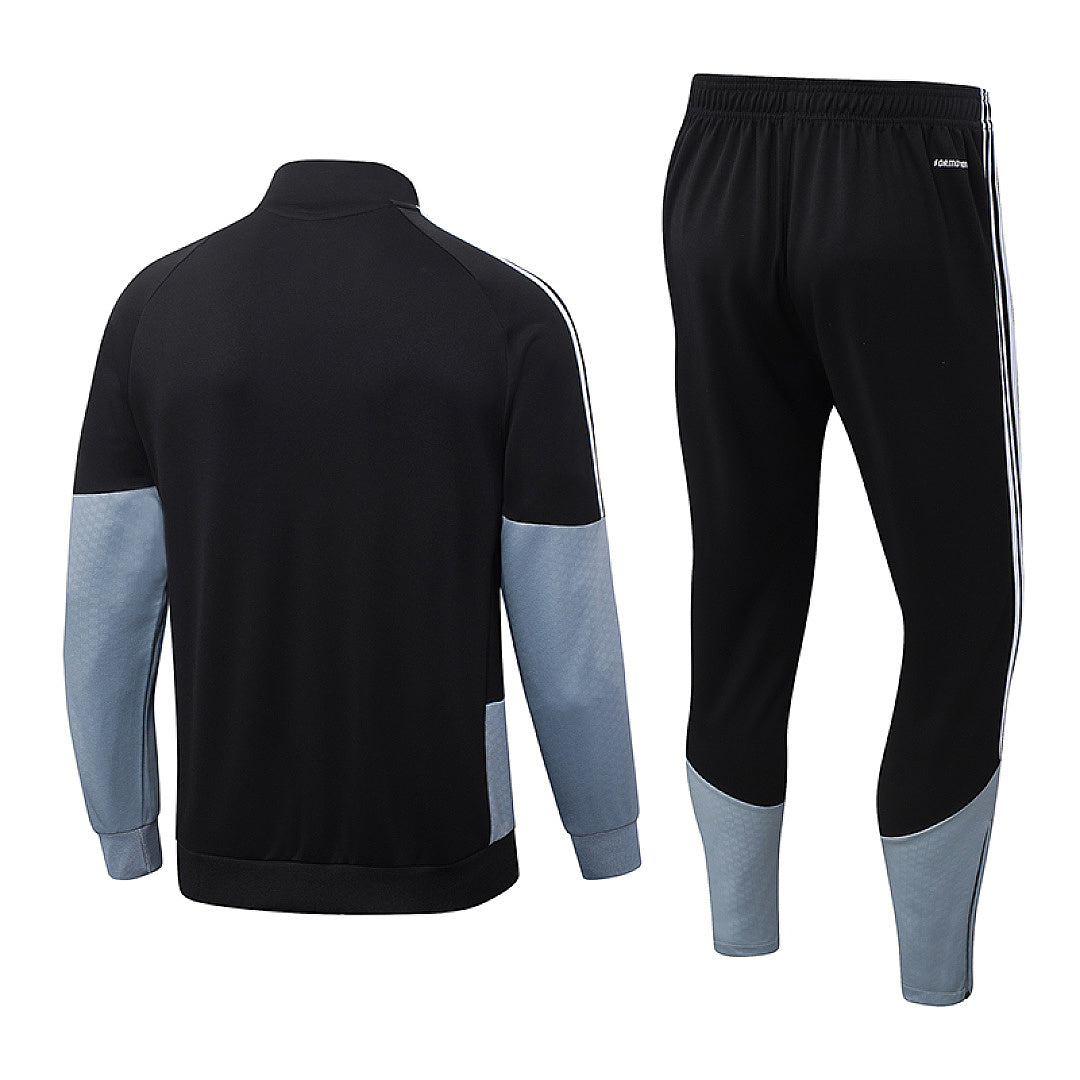 Real Madrid 2026/27 Black Full-Zip Tracksuit Set