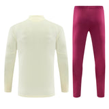 Real Madrid 2026/27 White & Pink Half-Zip Tracksuit Set