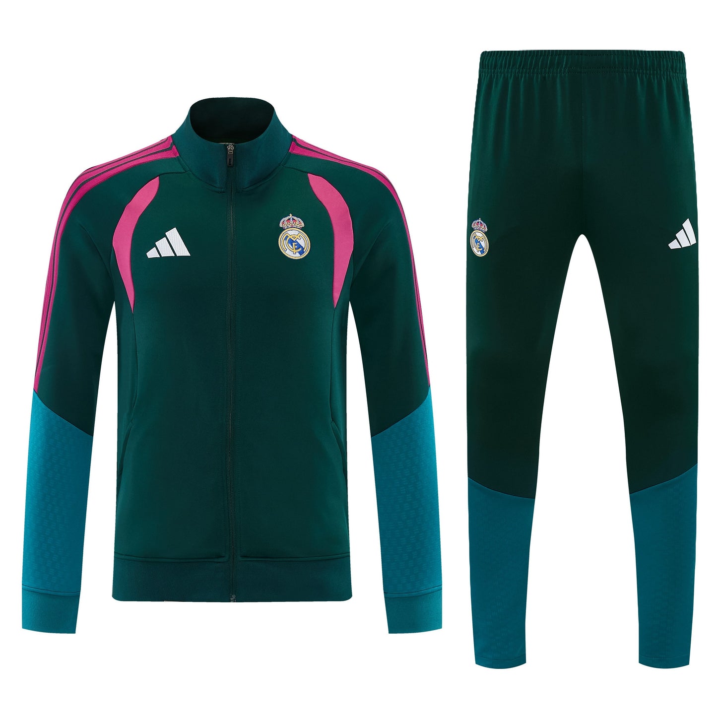 Real Madrid 2026/27 Green Full-Zip Tracksuit Set