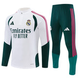 Real Madrid 2026/27 White Half-Zip Tracksuit Set
