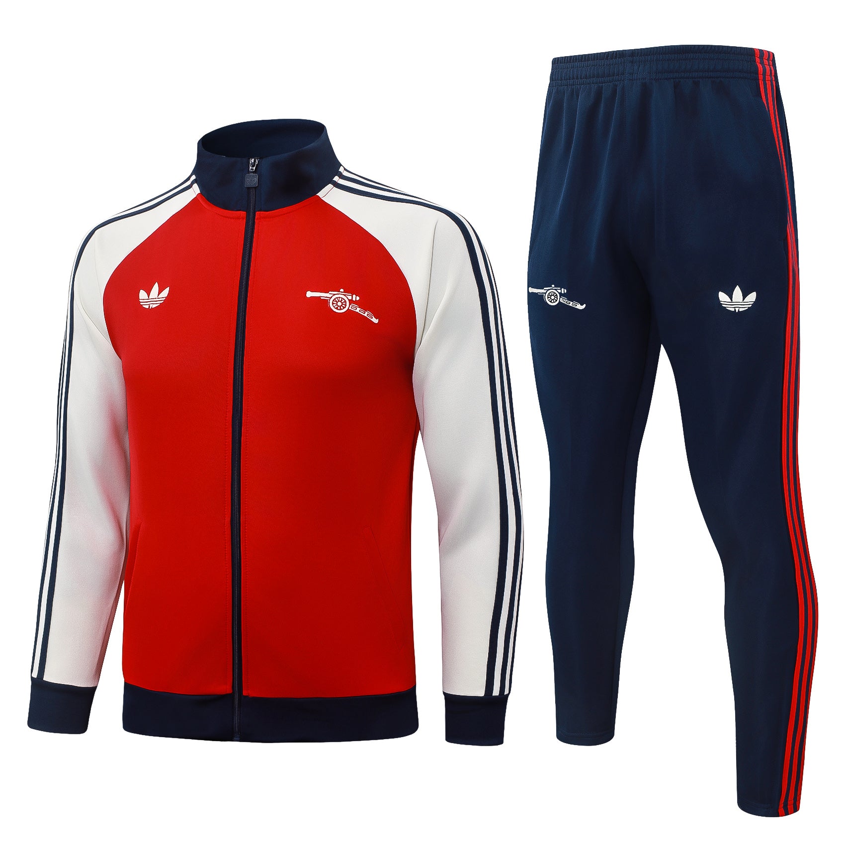 Arsenal 2026/27 Red & White Full-Zip Tracksuit Set