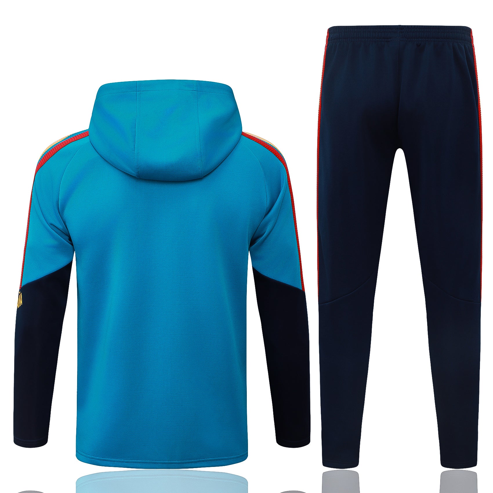 Spain 2026/27 Blue Full-Zip Hoodie Tracksuit Set