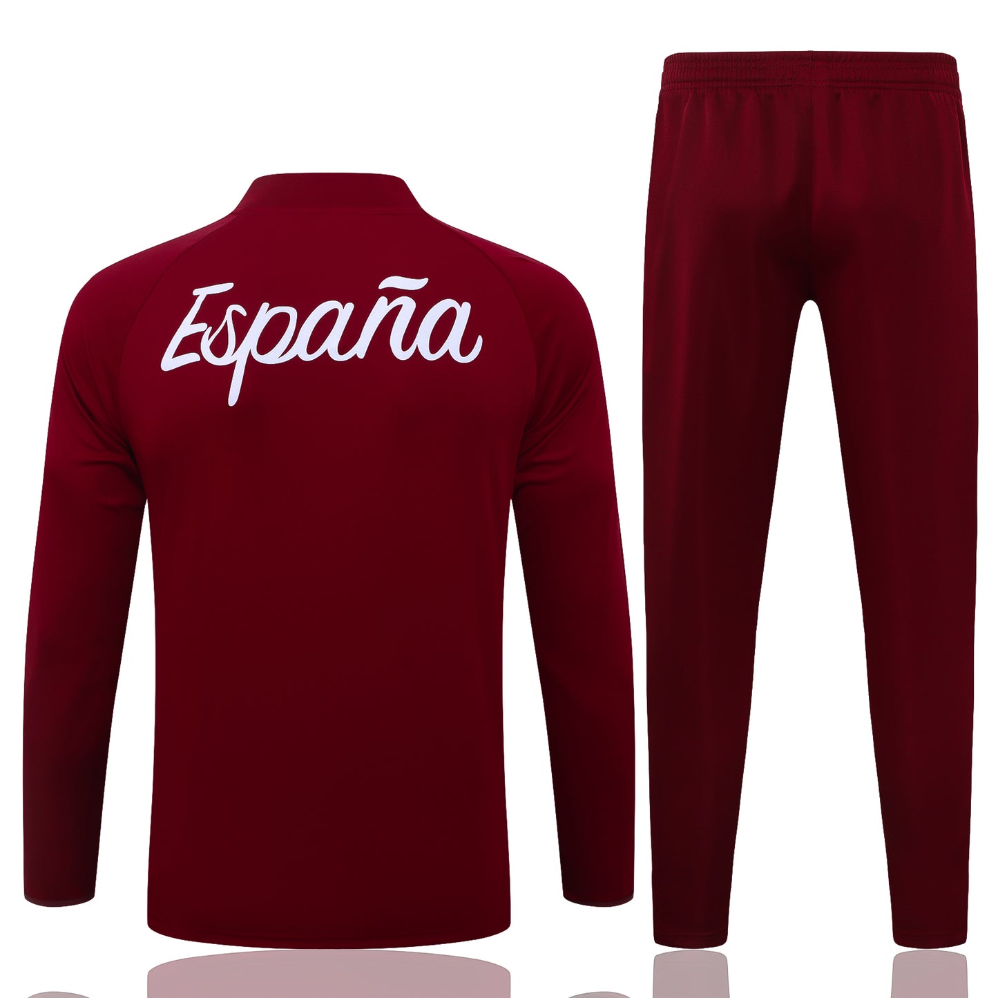 Spain 2026/27 Dark Red Half-Zip Tracksuit Set