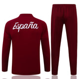 Spain 2026/27 Dark Red Half-Zip Tracksuit Set