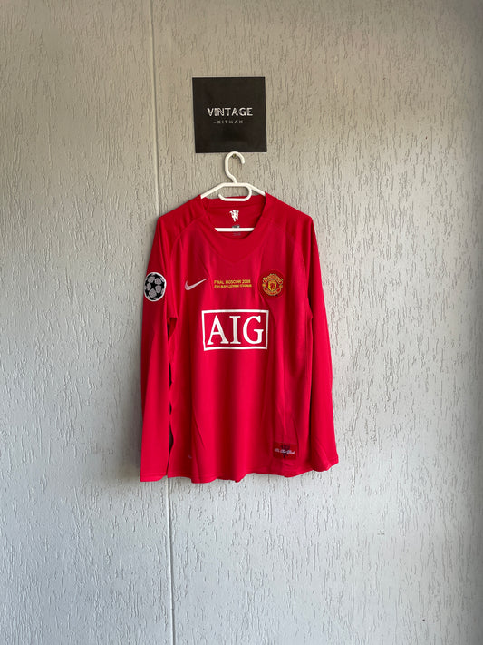 Manchester United 2008 UCL Final Long Sleeve Jersey