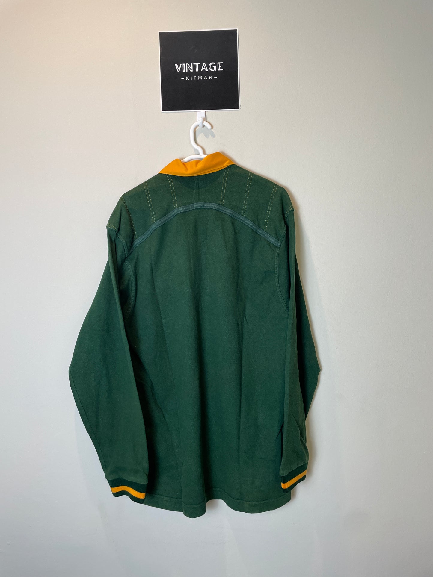 1998/99 Springboks Home Nike Retro Long Sleeve Rugby Jersey *Original* XL 9/10