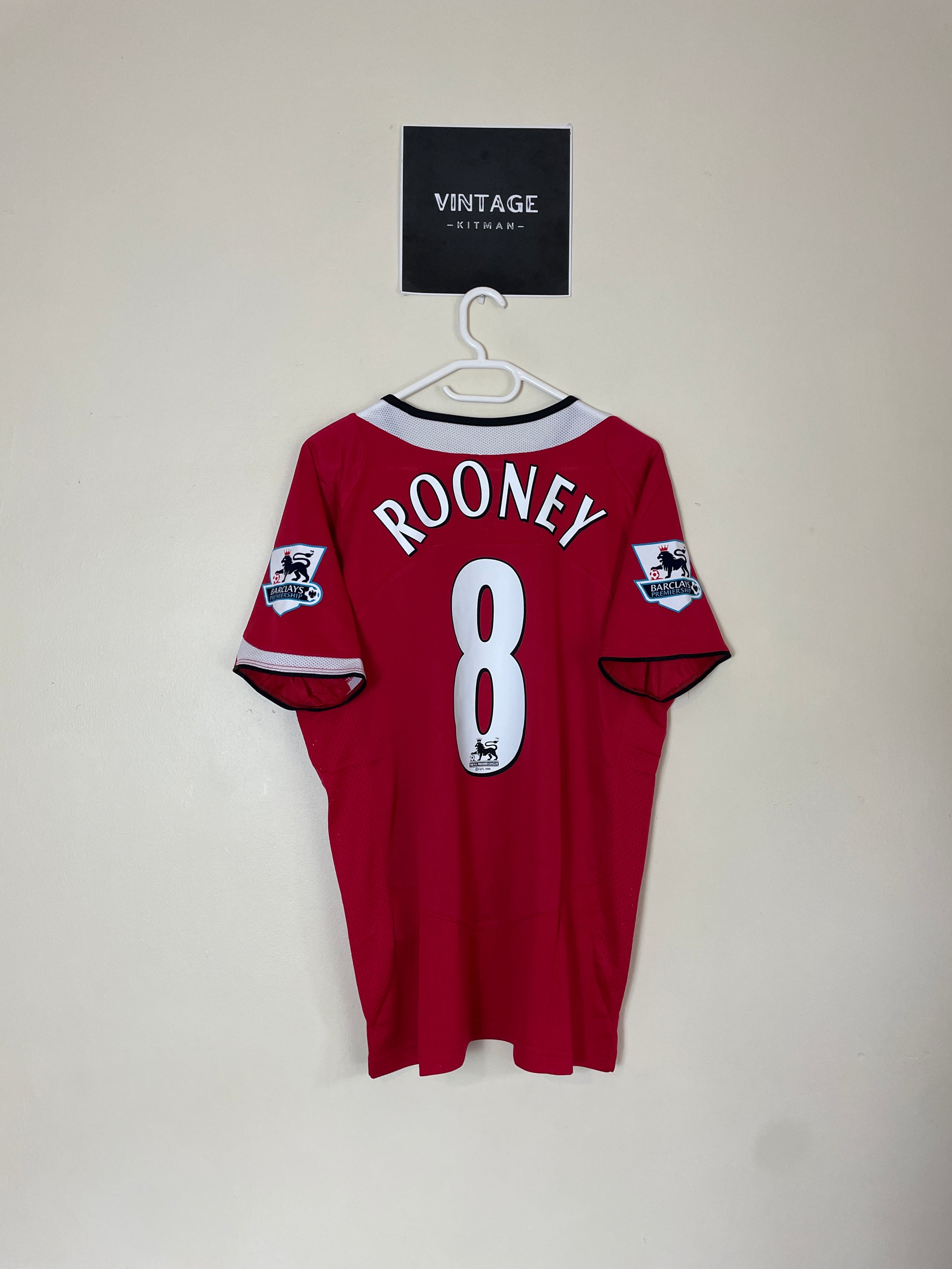 Manchester United 2004/06 Home #8 ROONEY (1 Large & 1 XL)