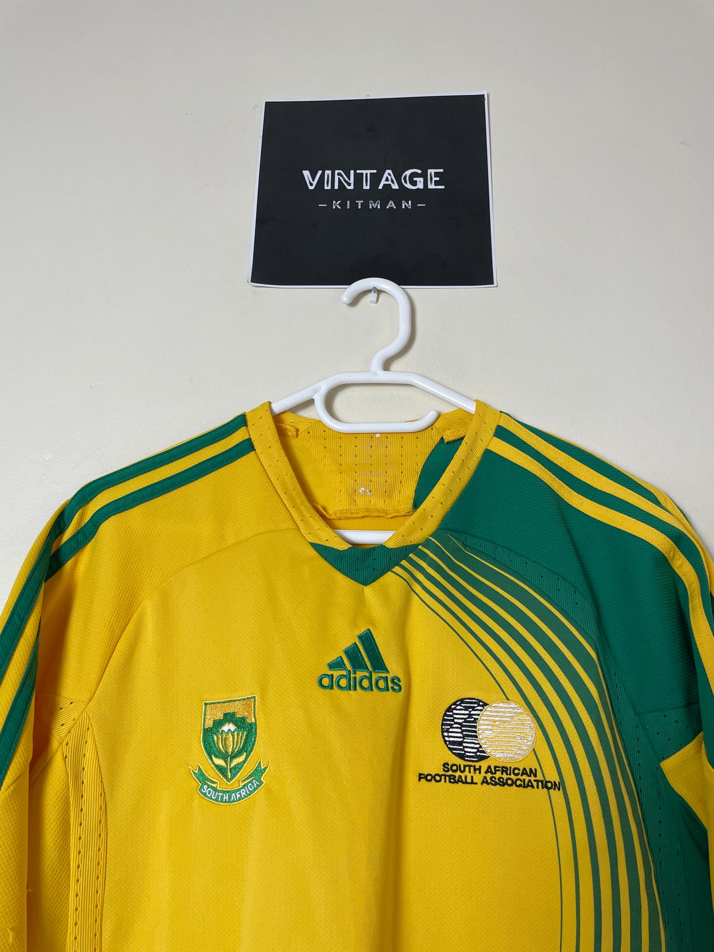 2009 Bafana Bafana Home Quarter Sleeve Retro Jersey *Original* Small, Medium & XL 9/10