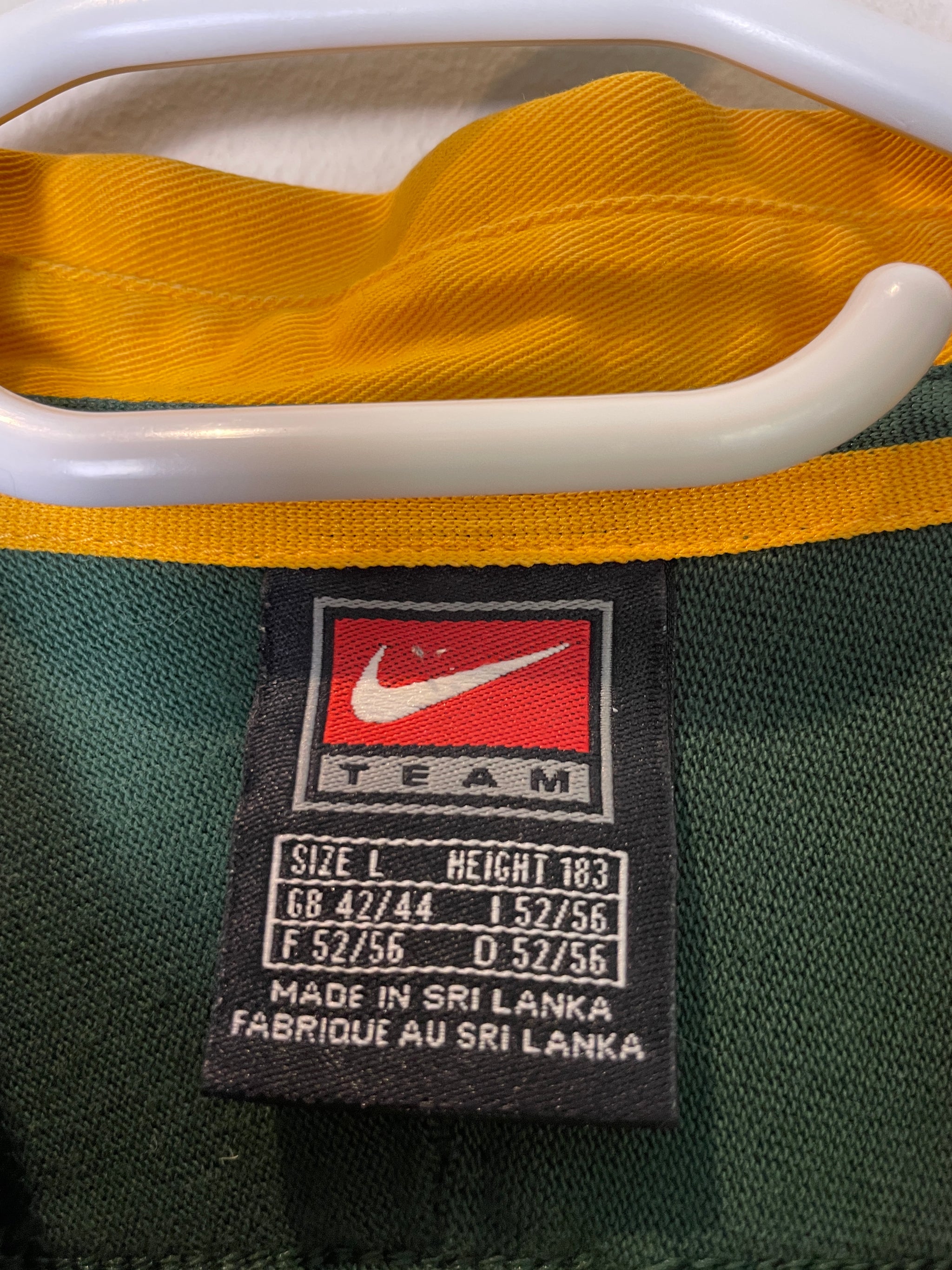 1999 Springboks Home Nike Retro Long Sleeve Rugby Jersey *Original* L 10/10
