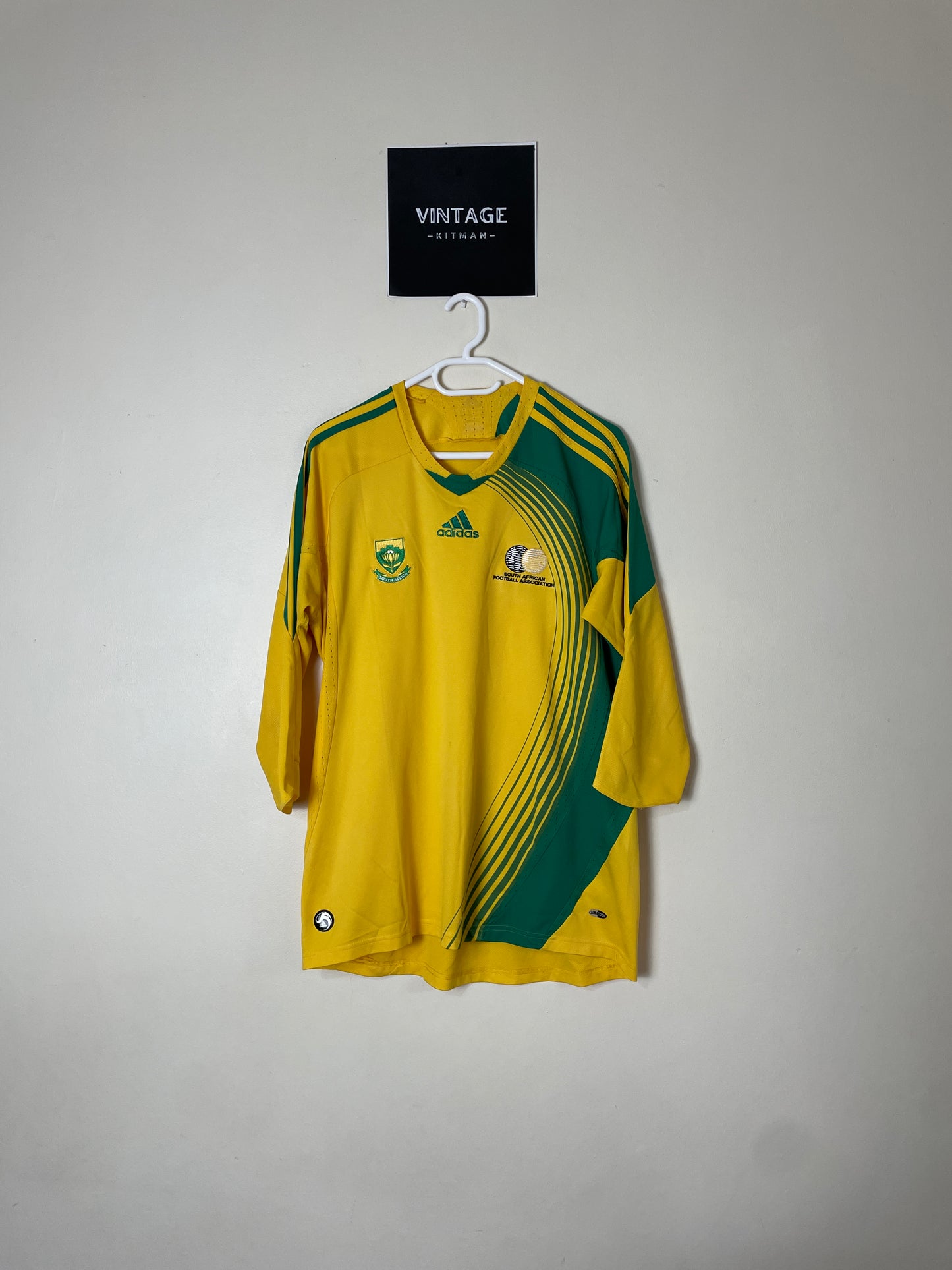 2009 Bafana Bafana Home Quarter Sleeve Retro Jersey *Original* Small, Medium & XL 9/10