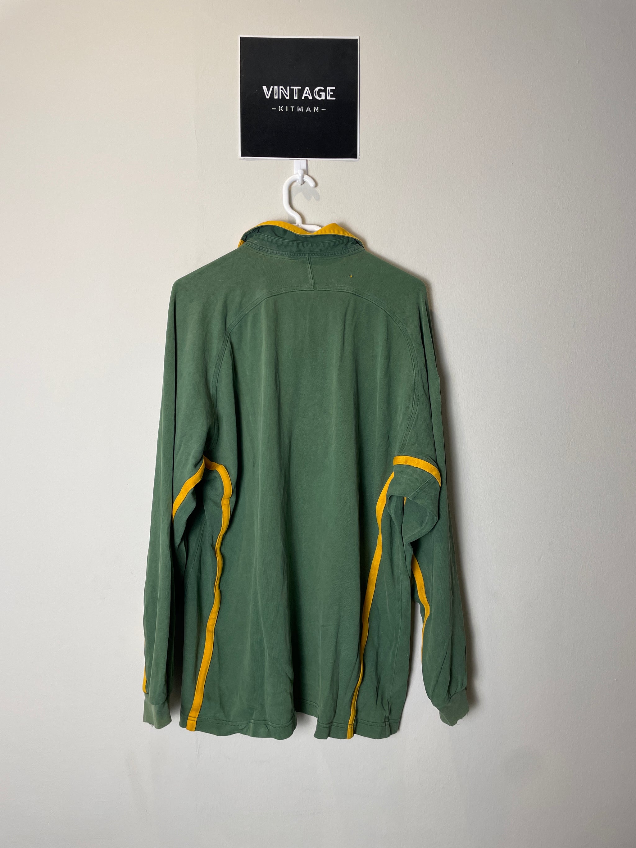 2002 Springboks Home Nike Retro Long Sleeve Rugby Jersey *Original* XL 7/10